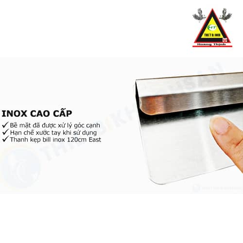 Thanh kẹp bill inox dùng cho nhà hàng quán cafe 