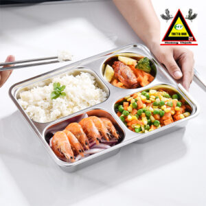 khay cơm 4 ngăn sâu lòng