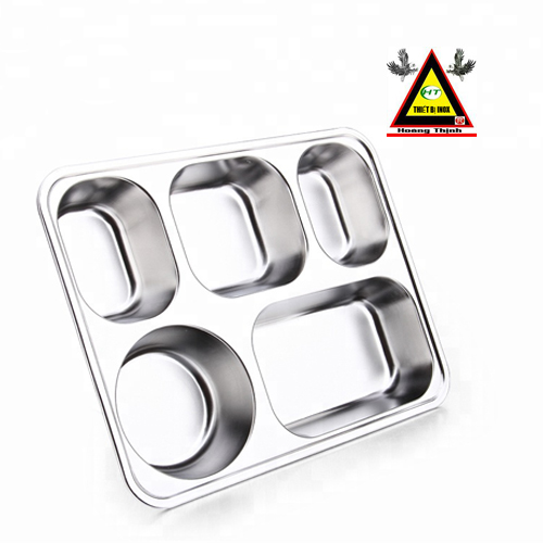 khay cơm inox 