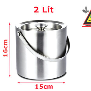 Alternative view of Xô đá inox 2 lớp