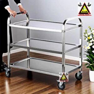 xe đẩy phục vụ inox
